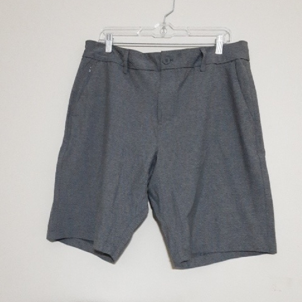 Hang TennMen's Gray Shorts Stripped Performance Casual Vacation Hikinh Camp Y2k